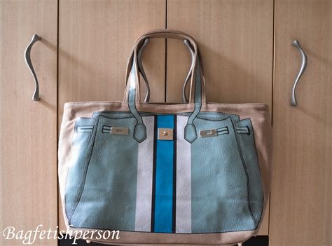 canvas birkin style bag